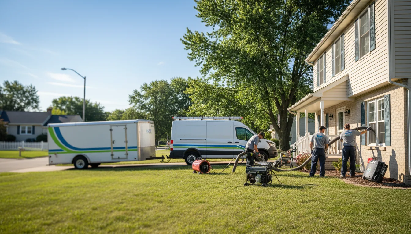 Flooded Basement Restoration And Cleanup With Repair in Topeka, KS near me